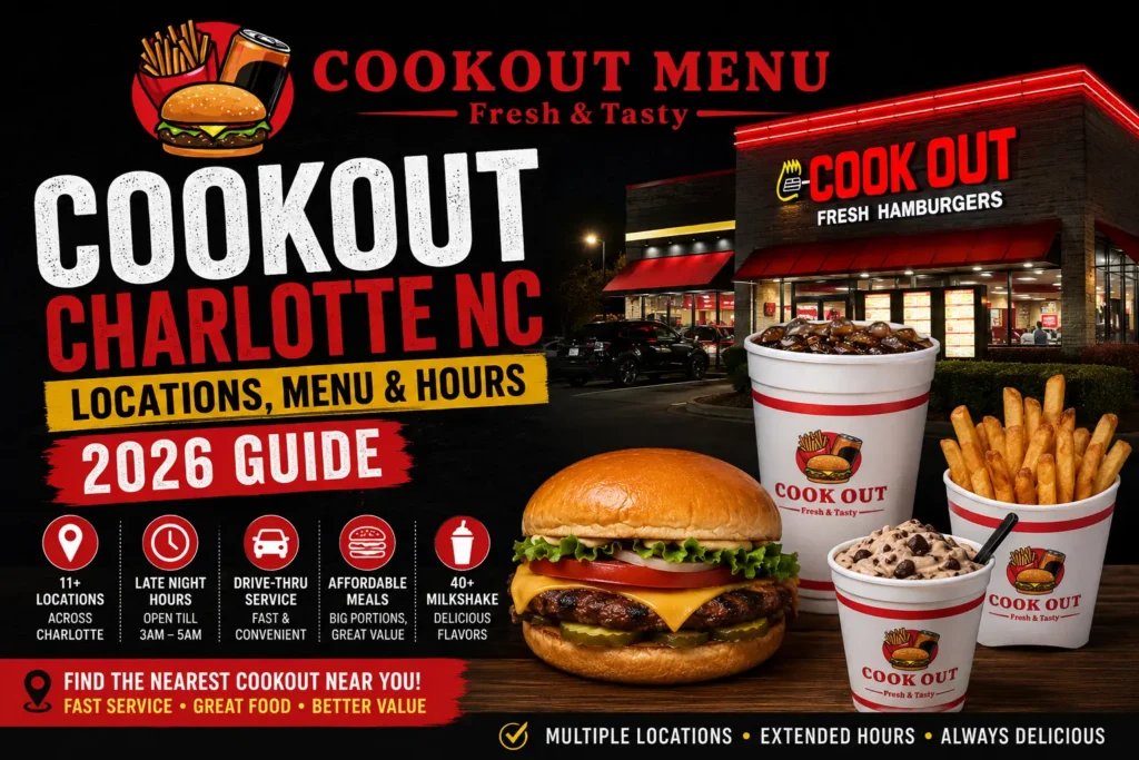 Cookout Charlotte NC Locations