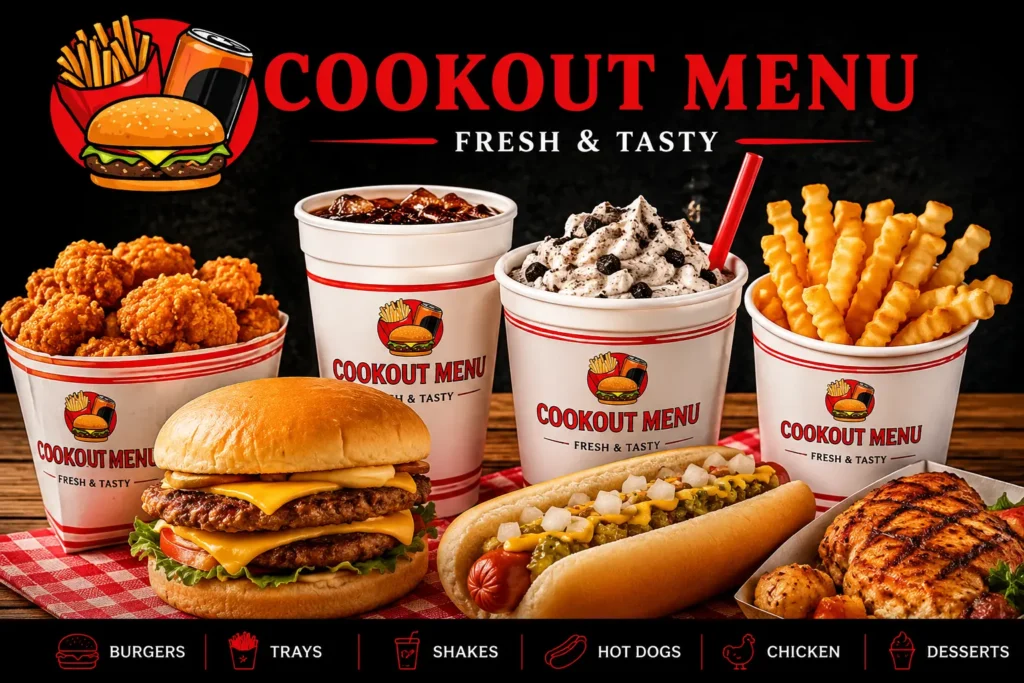 Cookout Milkshakes Menu